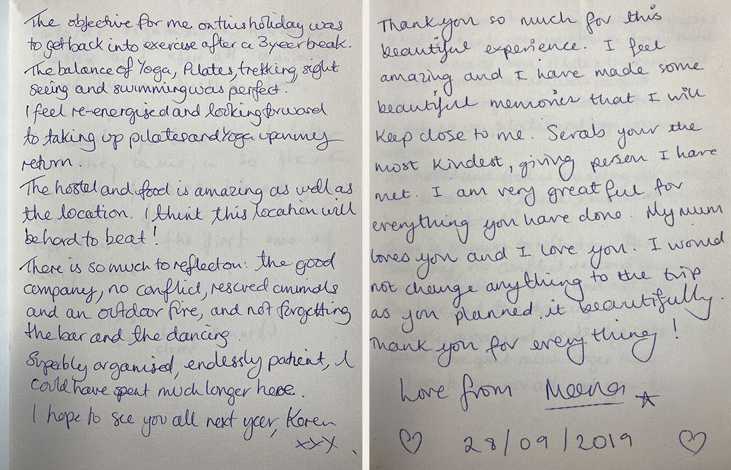 Testimonial from our Yoga Retreat